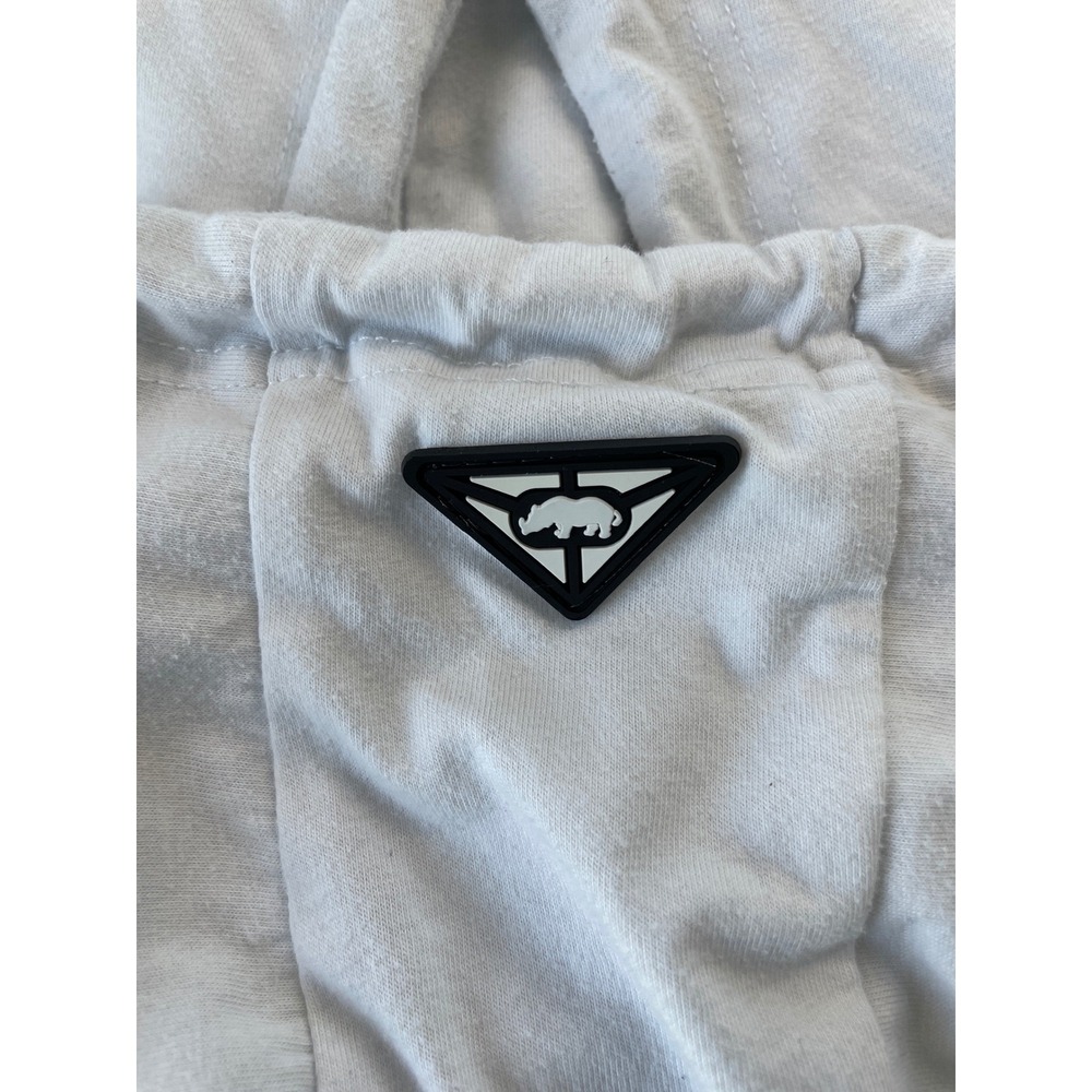 Ecko Unlimited Short Sleeve Hoodie T Shirt Mens Logo Gray White Y2K Streetwear - Picture 3 of 8